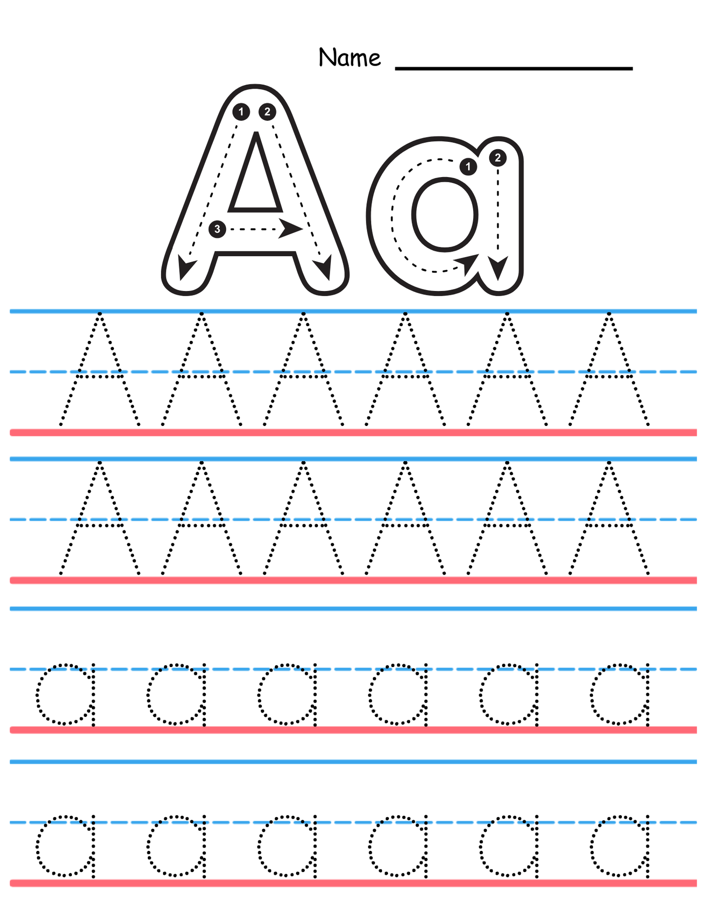 Letter A Tracing