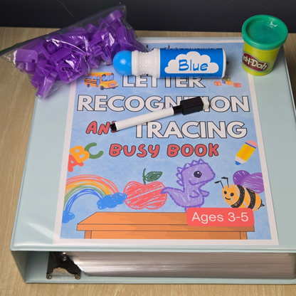 Letter Recognition and Tracing Busy Book (Curriculum)