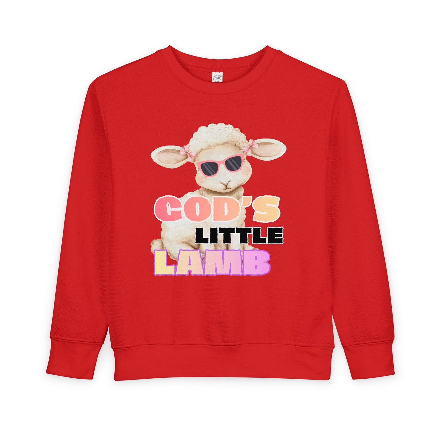 God's Little Lamb Toddler Sweatshirt - Cute Christian Lamb Pullover