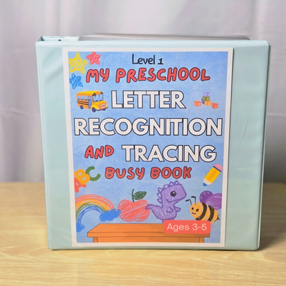 Letter Recognition and Tracing Busy Book (Curriculum)