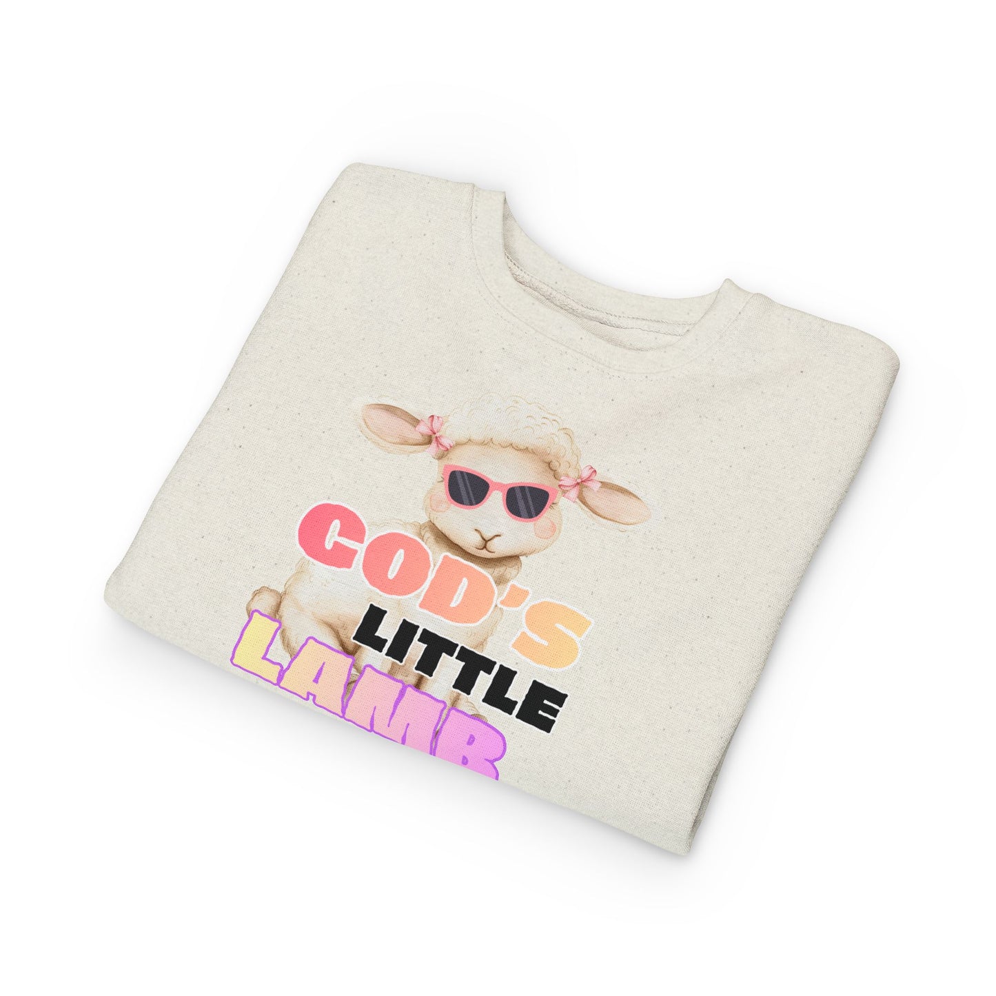 God's Little Lamb Toddler Sweatshirt - Cute Christian Lamb Pullover