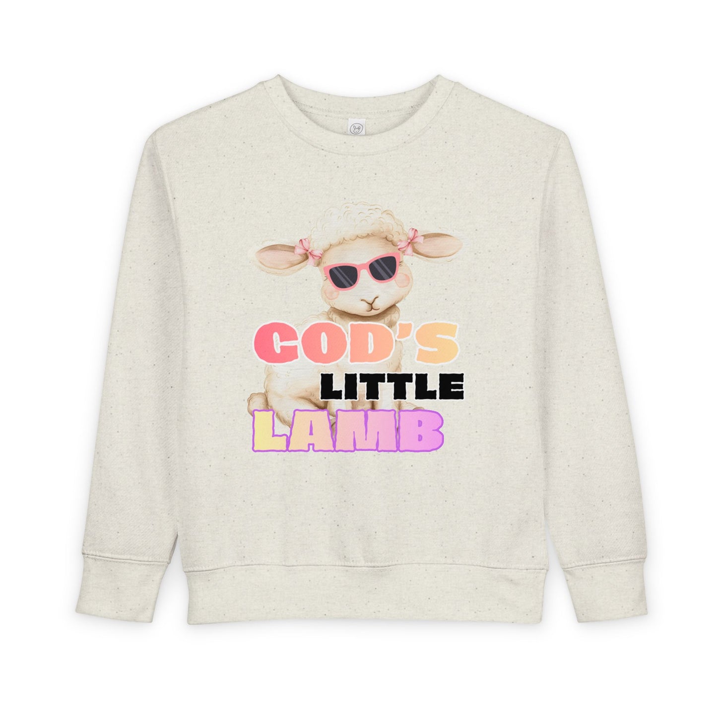 God's Little Lamb Toddler Sweatshirt - Cute Christian Lamb Pullover
